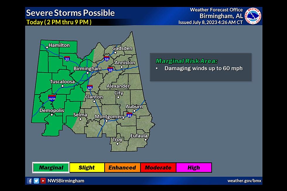 Alabama Saturday Outlook Includes Thunderstorms, Strong Winds