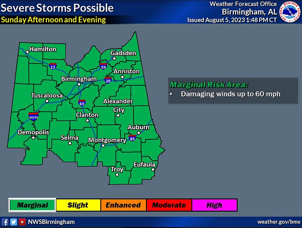 More Severe Weather in Alabama, Damaging Winds, Hail