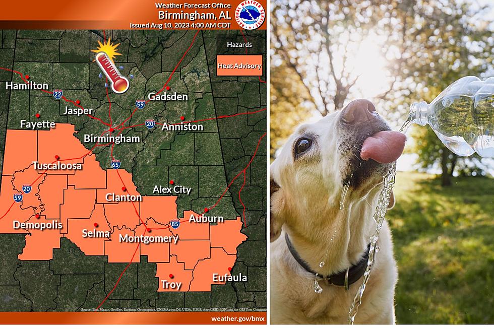 Heat Index Values Could Reach Up to 106 in Portions of Alabama