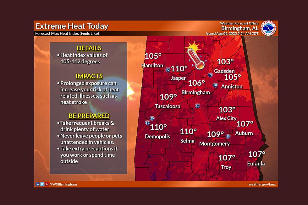 ALERT: Extreme Heat Brings Dangerous Heat Indices to Alabama
