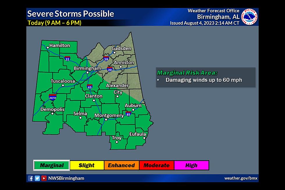 Alert: Possible Damaging Winds, Flooding Threat for Alabamians