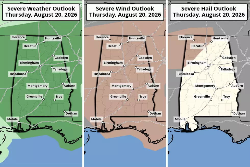 Strong Storms Could Bring Damaging Winds, Lightning to Alabama