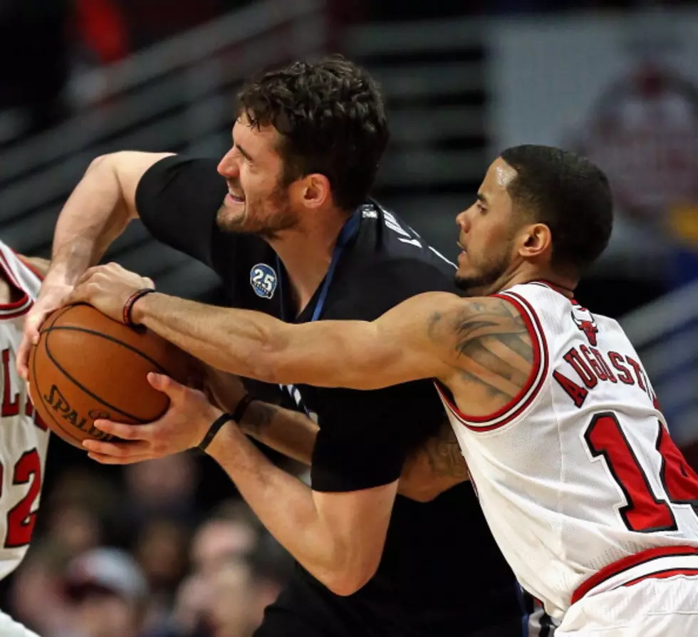 Love Scores 31 As Wolves Beat Short-Handed Bulls 95-86