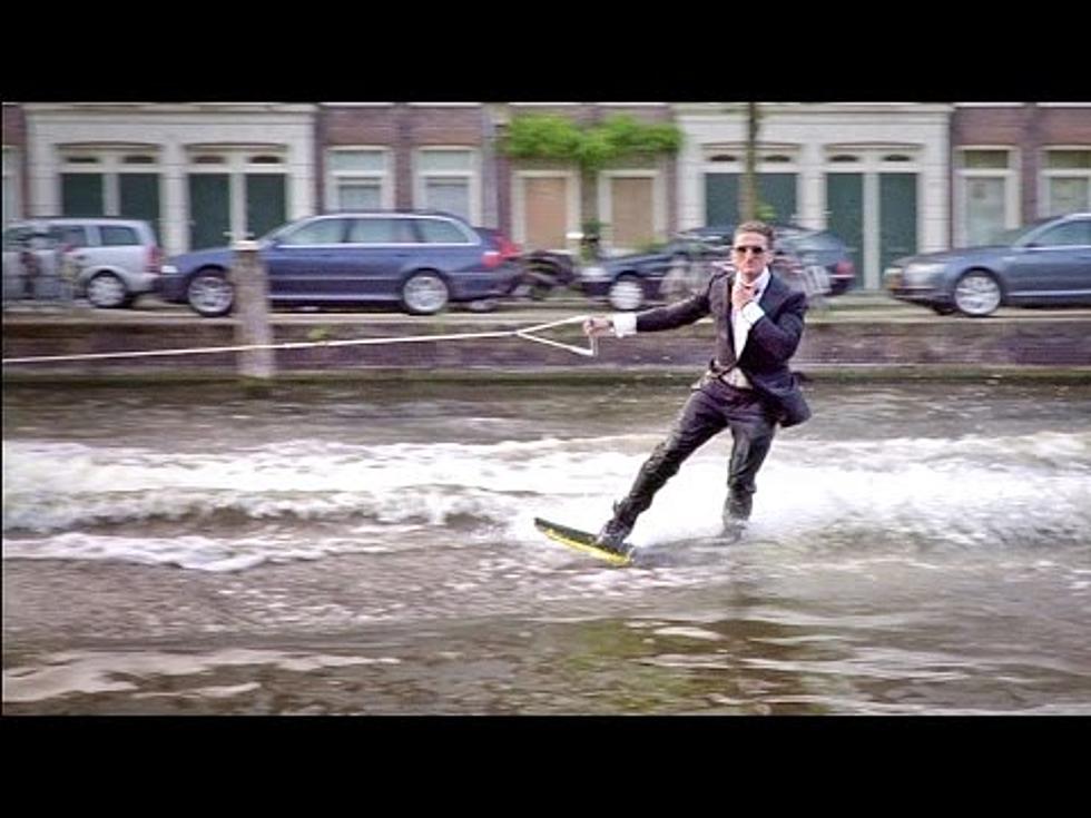 Dude Wakeboards throughout Amsterdam in a Tux (VIDEO)