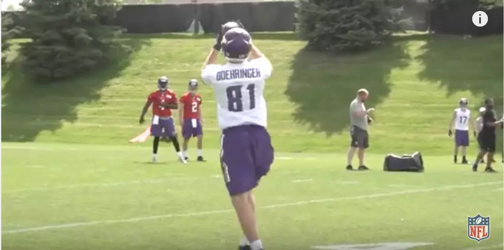 Vikings Rookie Moritz Boehringer Takes the Long Walk to Work