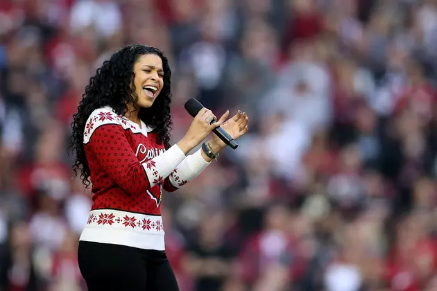 Houston Texans&#8217; Players Sing With Jordin Sparks At Radio Row