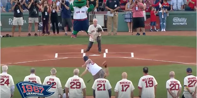 First Pitch at Red Sox Game Strikes Photographer Straight in the Nuts