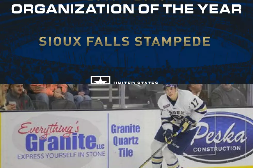 Sioux Falls Stampede Named USHL Organization of the Year for Fifth Time