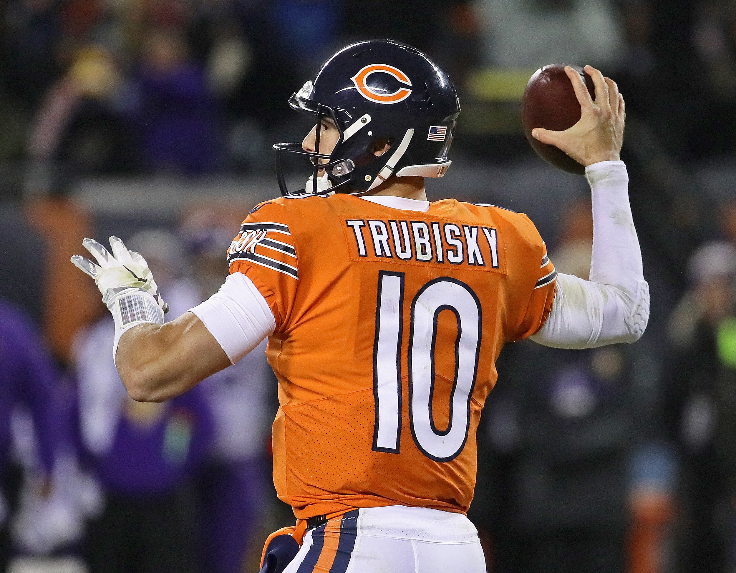 mitch trubisky orange jersey