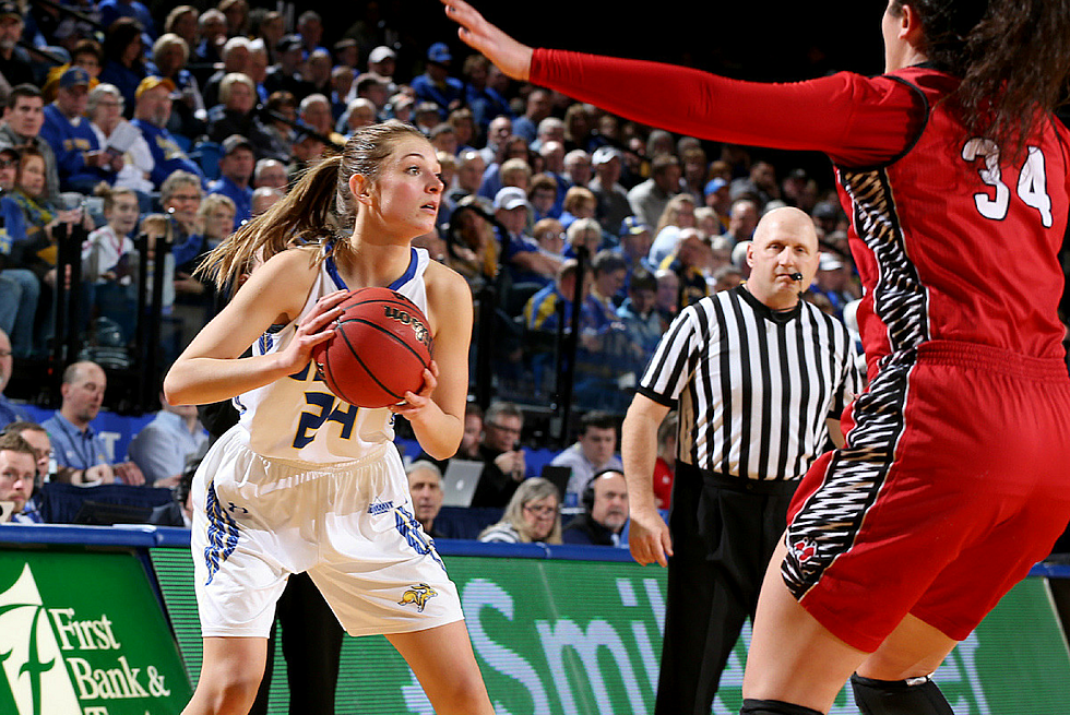 SDSU’s Tagyn Larson is the Summit League Player of the Week  
