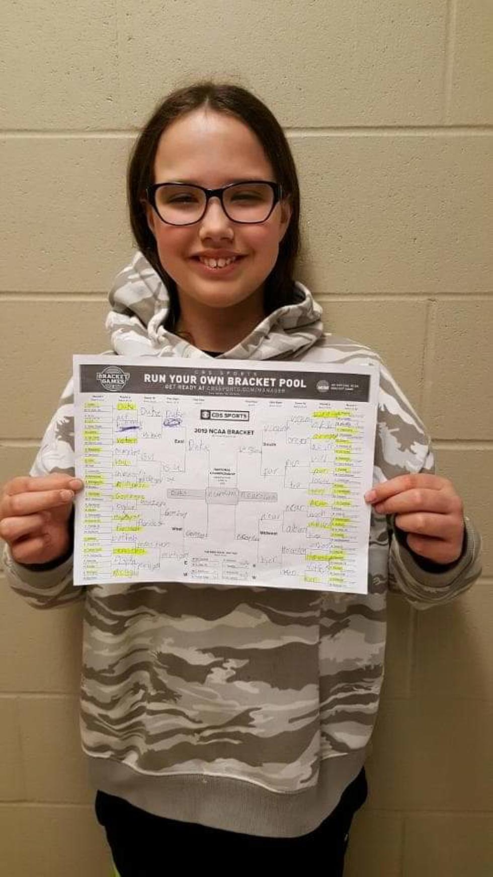 Beaver Creek Minnesota Girl with a Perfect Bracket in the NCAA Tournament
