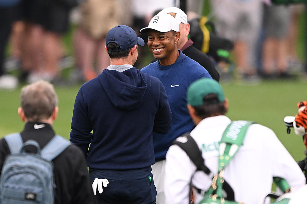 Tiger Woods Practices at Augusta, Masters Week Begins