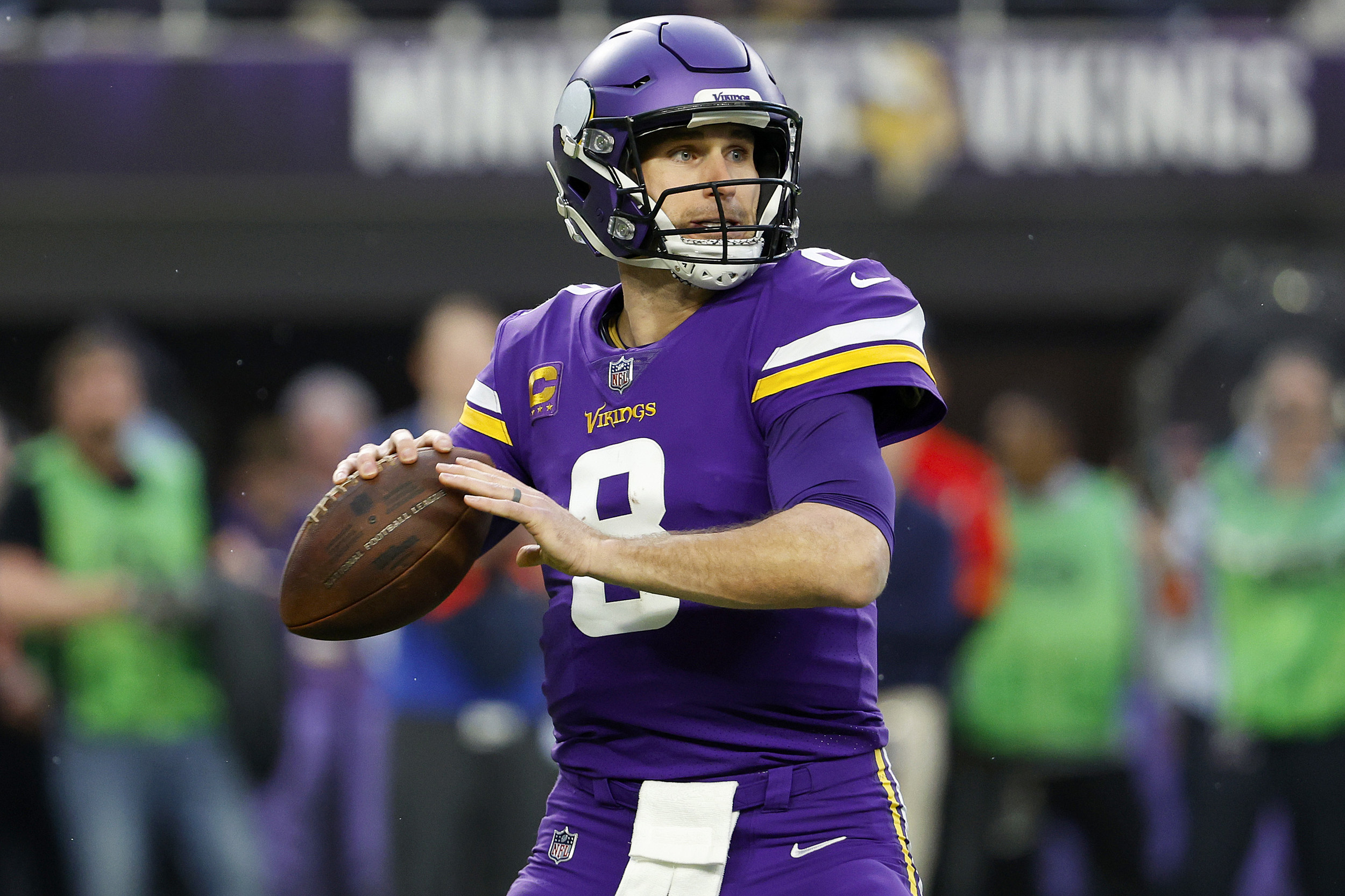 Watch Kirk Cousins Celebrating On Plane After Vikings Win