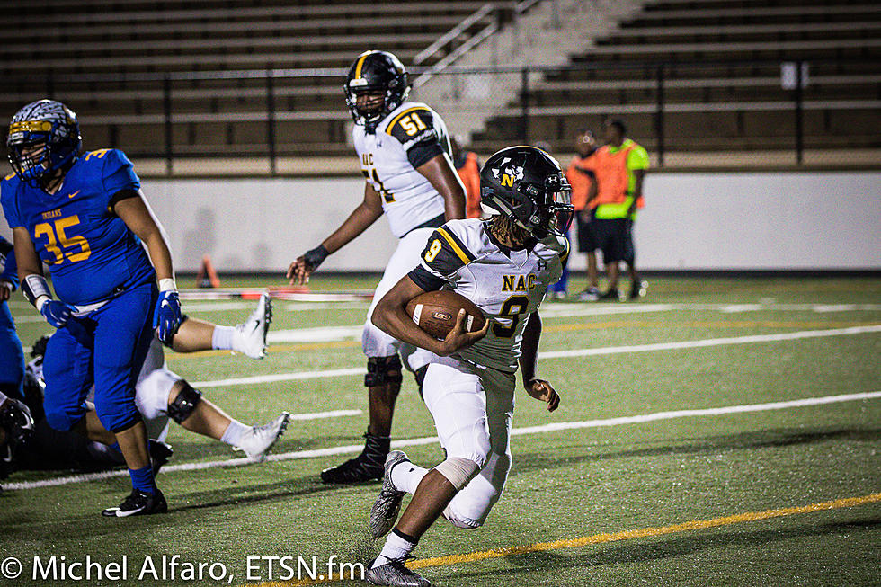 Nacogdoches Outlasts Jacksonville, 45-41, in District Opener