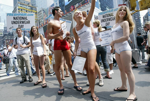 The 6th Annual National Underwear Day - New York City