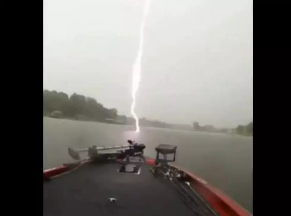 Fishermen Record Lightning Strike [VIDEO]