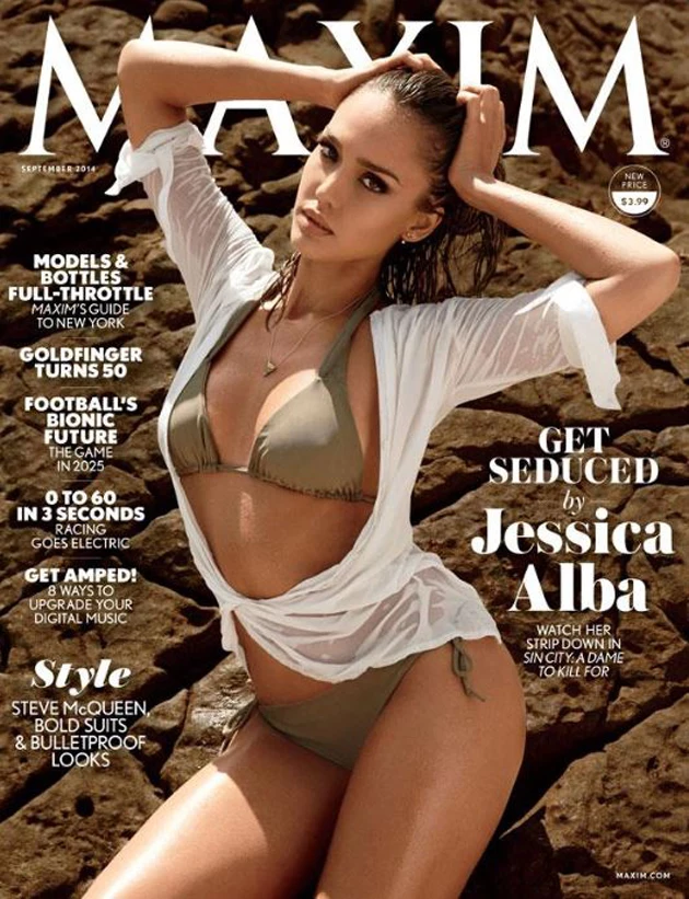 Jessica Alba On The Cover Of Maxim Magazine