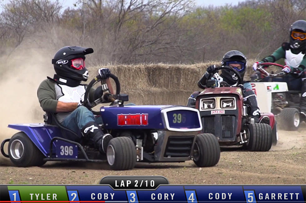 Just In Time For Mowing Season, It’s Lawn Mower Racing