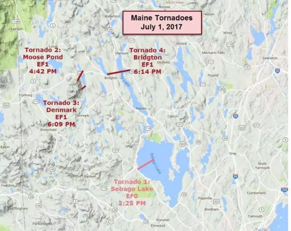 Here Is Where And How Strong All Four Maine Tornadoes Were This Past Saturday