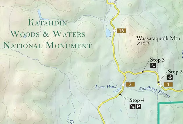 New Interpretive Map Features Katahdin Woods &#038; Waters National Monument&#8217;s Loop Road [INFO]