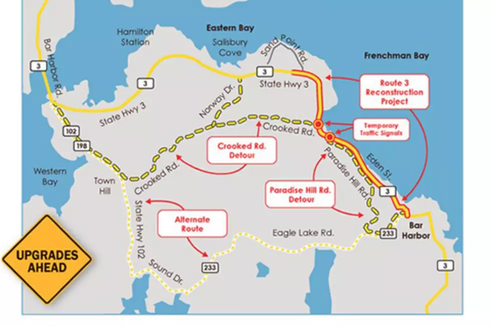 MDOT Says That Phase One Of Bar Harbor Route 3 Project Nearly Complete – Detour Will Change