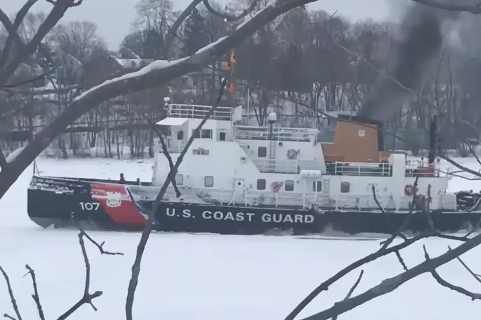 WATCH Coast Guard Ice Breaker On The Penobscot River