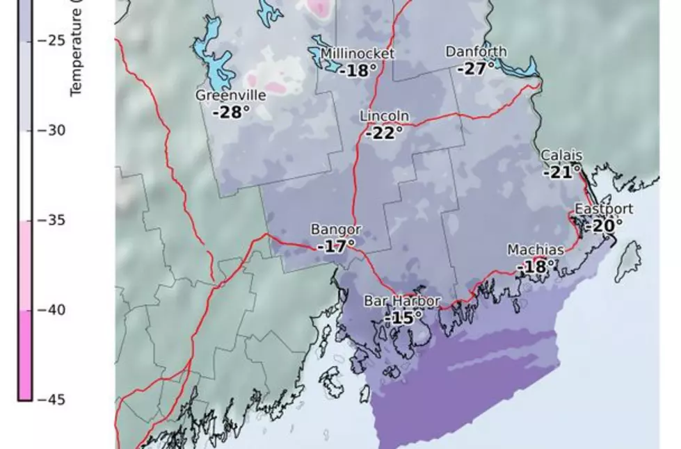 Dangerous Wind Chills Expected In Bangor + Downeast Areas