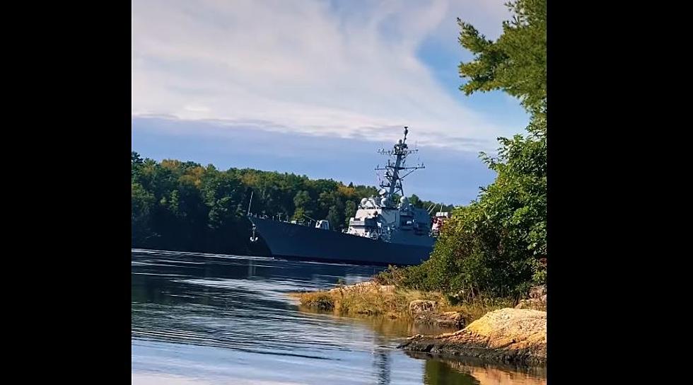 WATCH: USS Daniel Inouye Warship Departs Maine