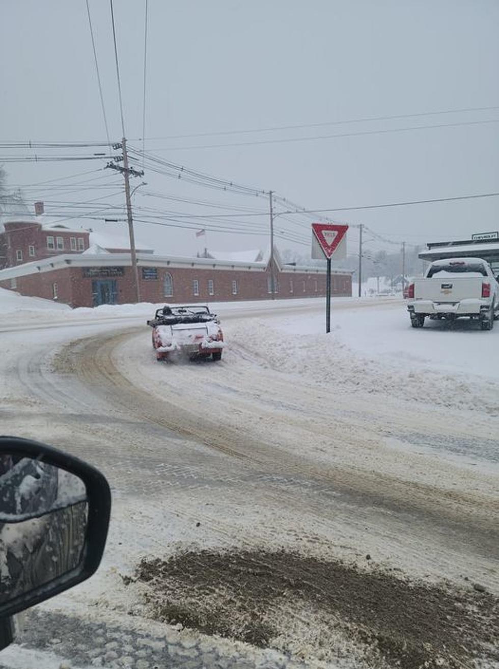 #TBT: Skowhegan Police Chief Catches Convertible With Top Down In Snowstorm