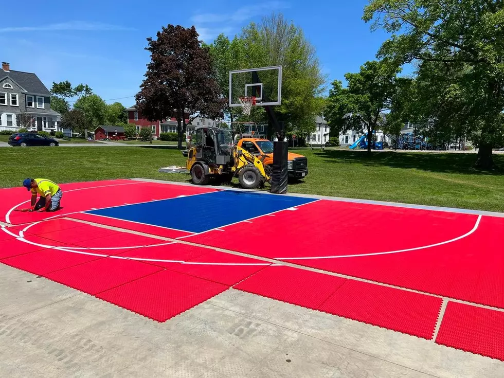 Old B-Ball Court At Fairmount Park In Bangor Gets New Facelift
