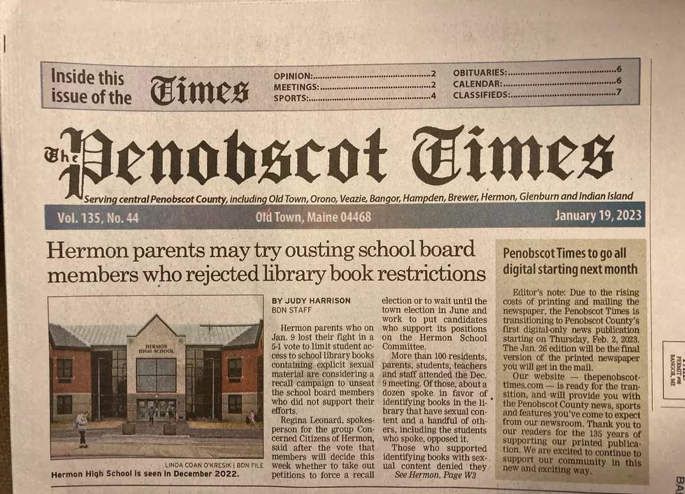 No More Mail: Penobscot Times Will Move Online After Halting Print Edition