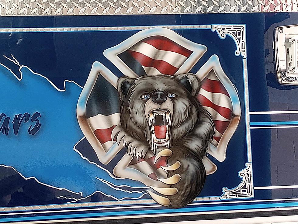 Orono Firefighter Keeps Tradition Alive By Hand-Painting New Fire Fire Truck