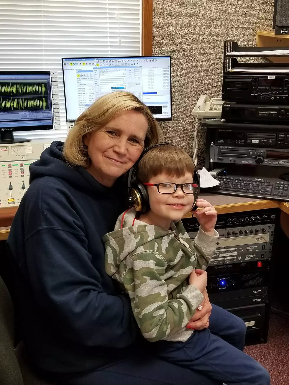 Natalie Knox in the studio, courtesy of Star 97.7