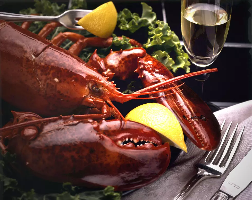 Lobster with lemon.