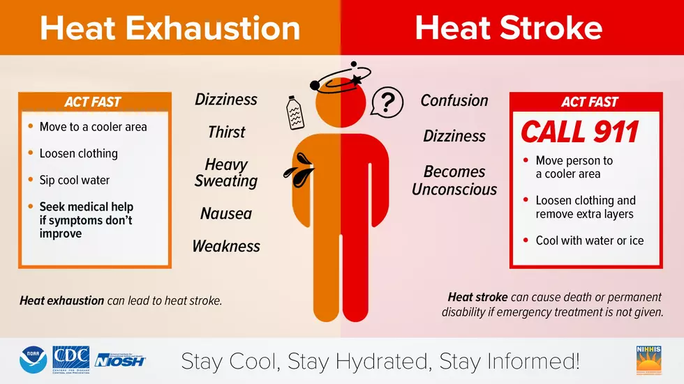 Heat exhaustion vs Heat Stroke, City of Bangor, Maine-City Hall Facebook Page
