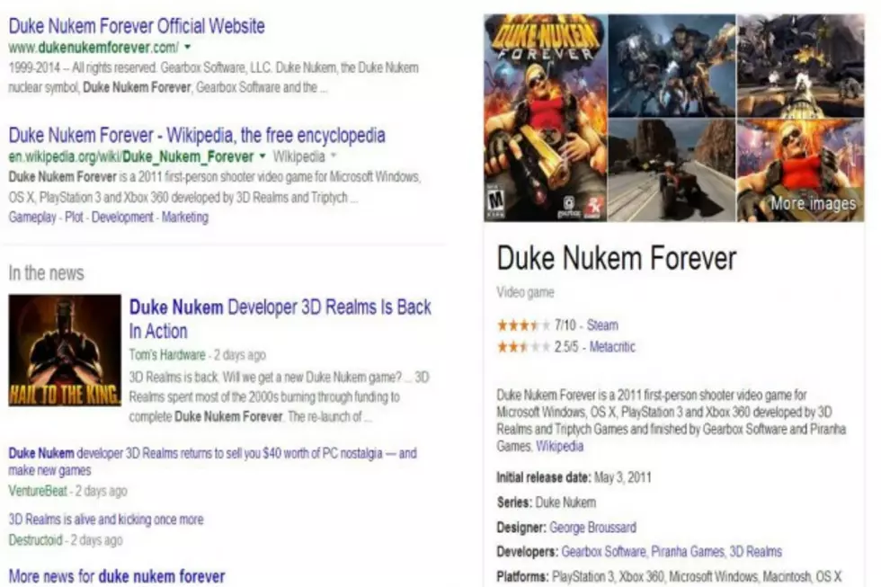 Google Search Adds Knowledge Graph Panels for Video Games