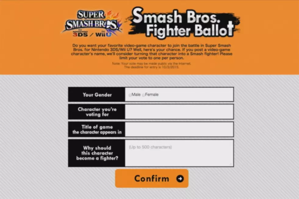 Super Smash Bros. Fighter Ballot: Vote for Who Joins the Fight Next