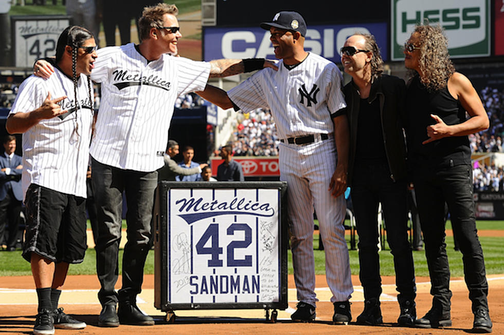 Metallica Rock ‘Enter Sandman’ for Mariano Rivera During Yankee Stadium Ceremony
