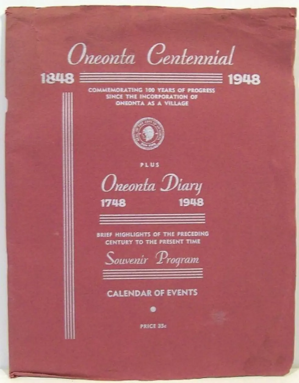 Big Chuck&#8217;s Monday Morning Time Capsule:  Oneonta Celebrates It&#8217;s Centennial in 1948!