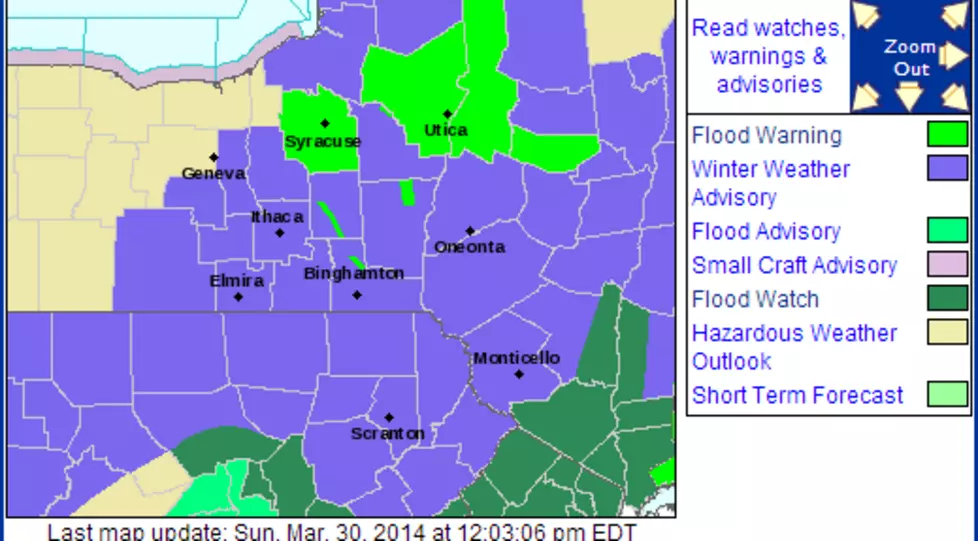 Weather Watches, Warnings and Advisories Throughout Central NY