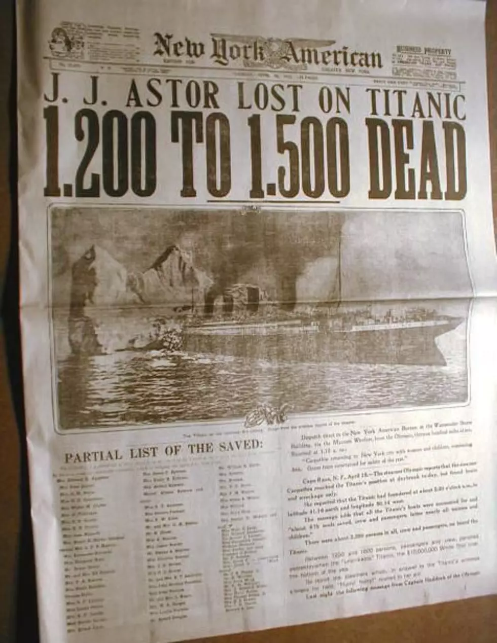 Titanic Disaster Subject of Talk at Sidney Library
