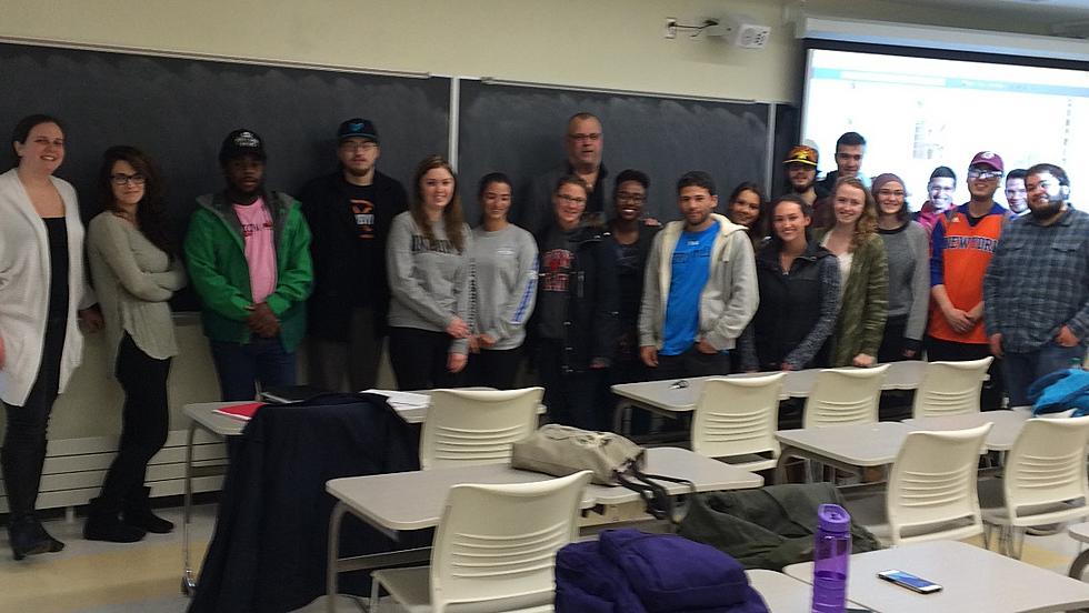 Big Chuck “Lectures” SUNY Oneonta Students