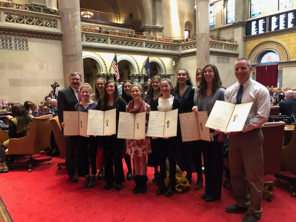 Assemblyman Miller Greets Delhi State Cross Country Champs