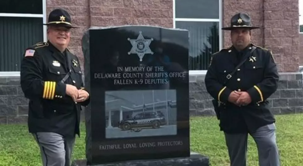 Delaware County Sheriff Unveils K-9 Memorial