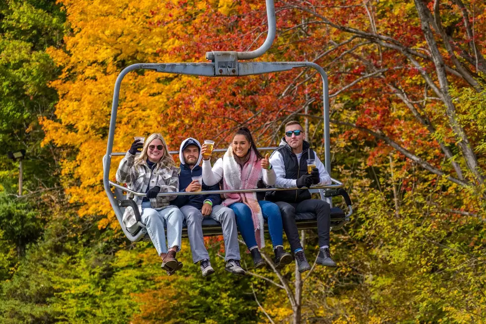 The View At the Top of These Fall Ski Chairlift Rides Is a WOW!!