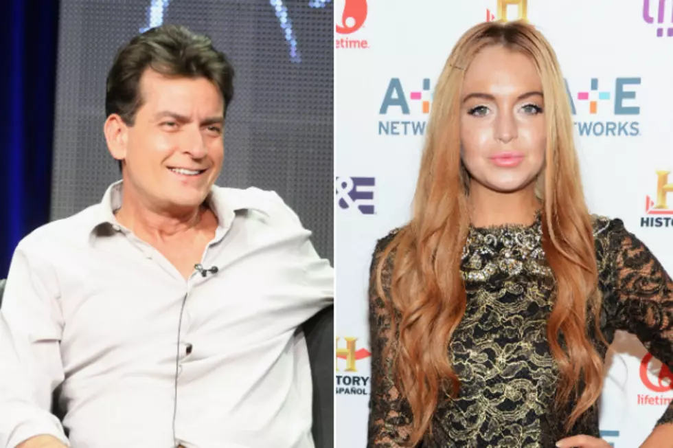 Charlie Sheen + Lindsay Lohan Make One Terrifying Hookup