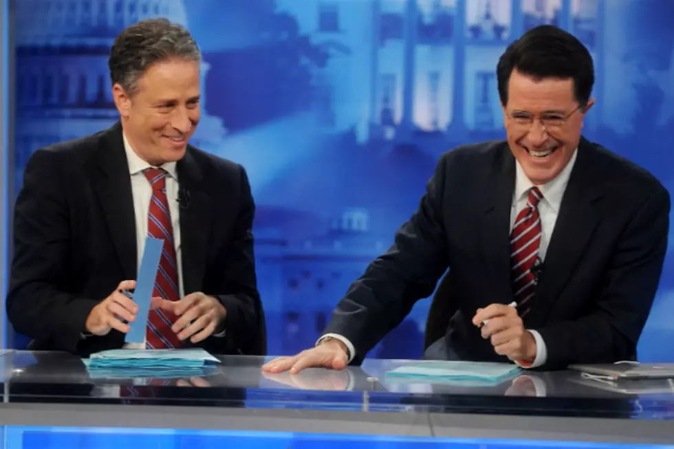 Jon Stewart + Stephen Colbert