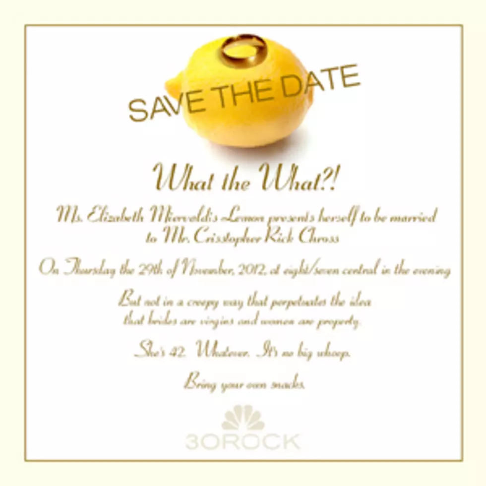 Liz Lemon Is Getting Hitched &#8211; You Should Totally Save the Date [PHOTO]