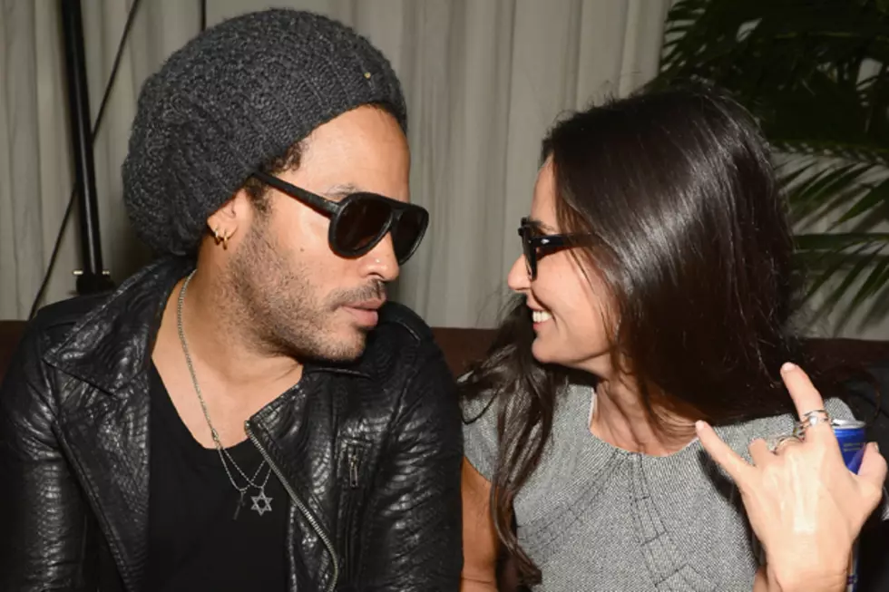 Demi Moore Can’t Be Hitting On Lenny Kravitz. He’s Way Too Old for Her. [PHOTOS, VIDEO]