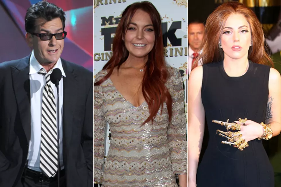 Charlie Sheen Name-Drops Lindsay Lohan, Lady Gaga + the Best Partiers in Hollywood
